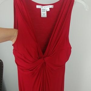 Max Studio Red Sleeveless Maxi Dress Size L